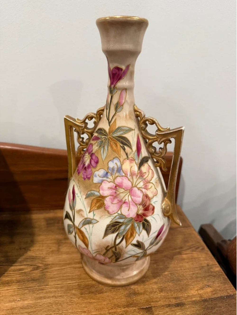 Antique Royal Bonn 1755 Floral Porcelain Vase Germany
